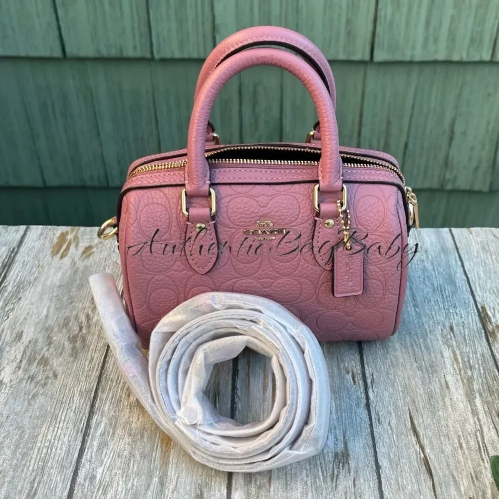 Coach Mini Rowan Crossbody Bag In Signature Leather Purse